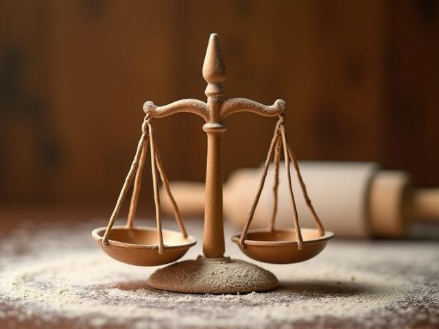 Abstract legal scales icon symbolizing justice and terms and conditions